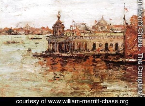 William Merritt Chase - Venice, View of the Navy Arsenal