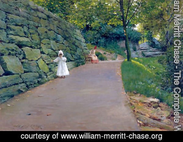 William Merritt Chase - In The Park   A By Path