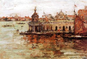 William Merritt Chase - Venice: View of the Navy Arsenal