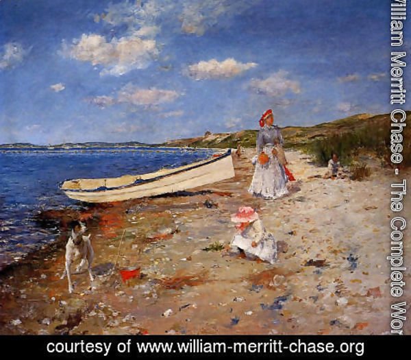 William Merritt Chase - A Sunny Day at Shinnecock Bay