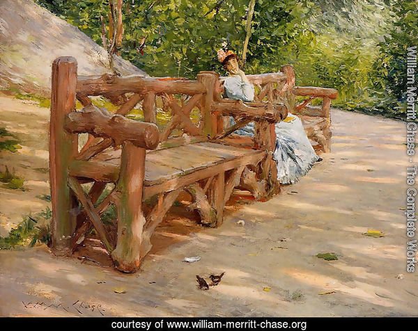 Park Bench (or An Idle Hour in the Park - Central Park)