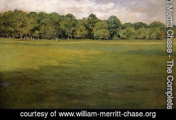 William Merritt Chase - Prospect Park (or Croquet Lawn, Prospect Park)