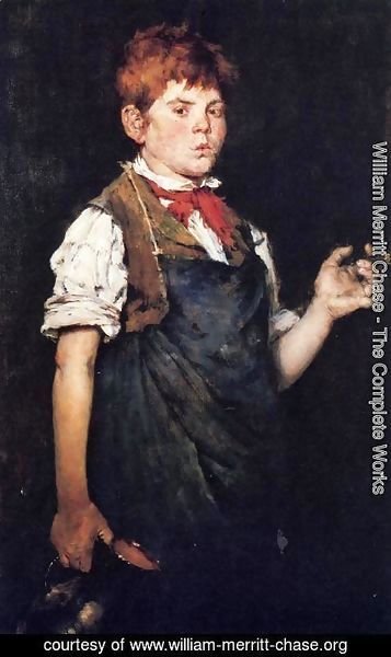 William Merritt Chase - The Apprentice (or Boy Smoking)