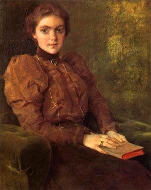 William Merritt Chase - A Lady in Brown