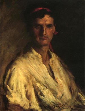 William Merritt Chase - A Young Roman