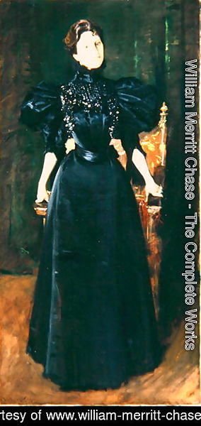 Portrait of a Lady in Black, c.1895