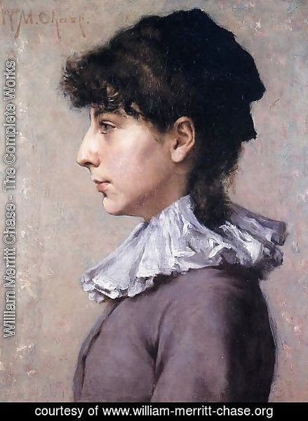 William Merritt Chase - Portrait of Virginia Gerson