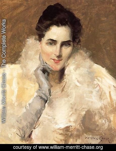 William Merritt Chase - Portrait of a Lady 2