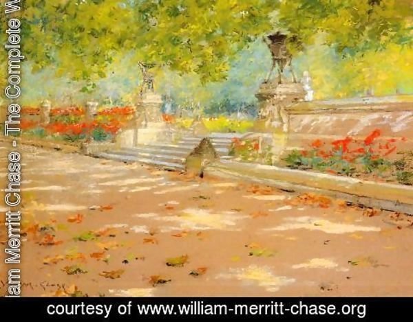William Merritt Chase - Terrace, Prospect Park