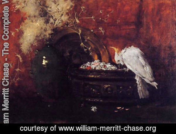 William Merritt Chase - Still Life with Cockatoo