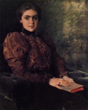 William Merritt Chase - Portrait of Miss F. Deforest