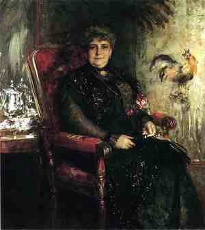 William Merritt Chase - Portrait of Mme. E. H. Bensel