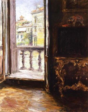 William Merritt Chase - A Venetian Balcony