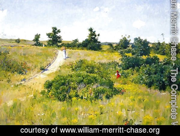 William Merritt Chase - Shinnecock Landscape with Figures