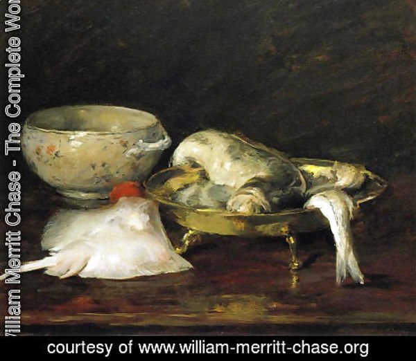 William Merritt Chase - Still Life with Fish II