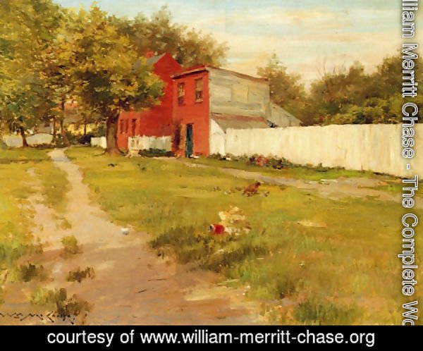 William Merritt Chase - The White Fence