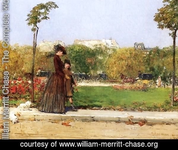 William Merritt Chase - In the Park, Paris