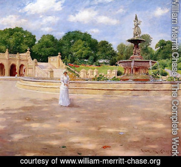 William Merritt Chase - An Early Stroll in the Park