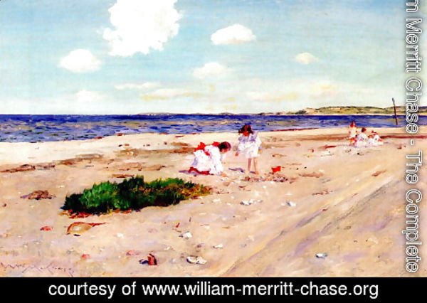 William Merritt Chase - Shell Beach at Shinnecock