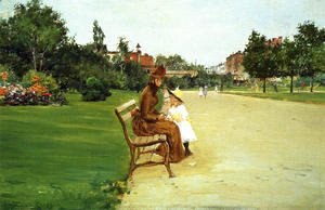 The Park, mother and girl