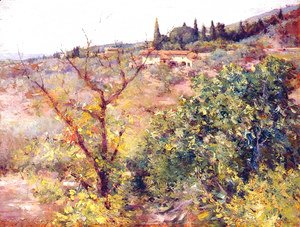 William Merritt Chase - View of Fiesole