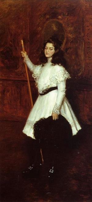 William Merritt Chase - Girl in White (aka Portrait of Irene Dimock) 1898-1901