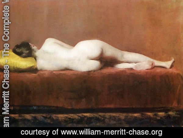 William Merritt Chase - Nude Recumbent
