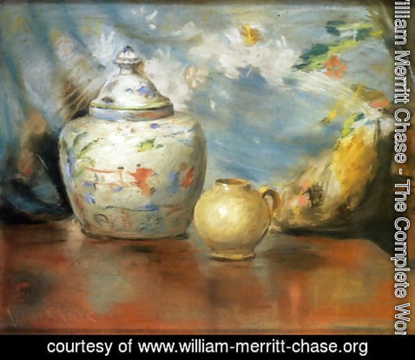 William Merritt Chase - Still LIfe with Flowers