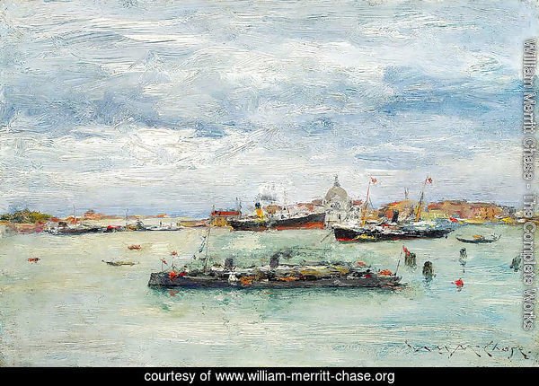Gray Day on the Lagoon (A Passenger Boat - Venice)