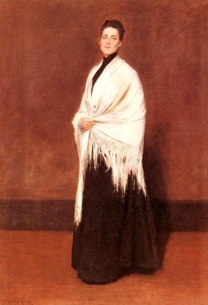 William Merritt Chase - Portrait of Mrs. C