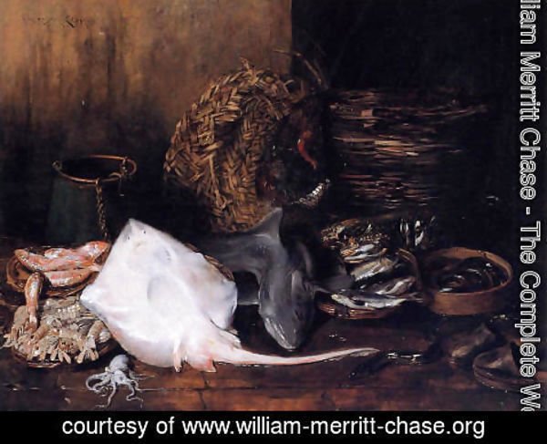 William Merritt Chase - A Fishmarket In Venice
