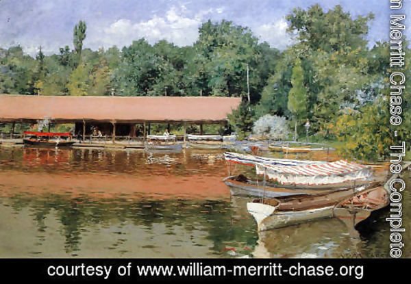 William Merritt Chase - Boat House  Prospect Park