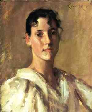 William Merritt Chase - Portrait Of A Young Woman2