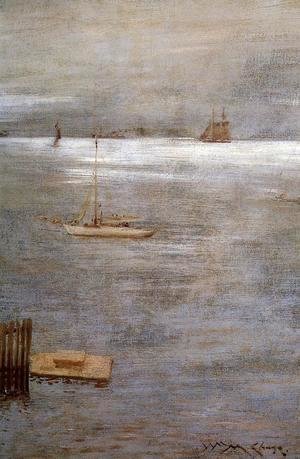 William Merritt Chase - Sailboat At Anchor