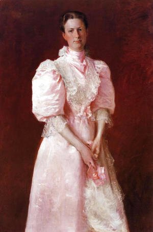William Merritt Chase - Study In Pink Aka Portrait Of Mrs  Robert P  McDougal