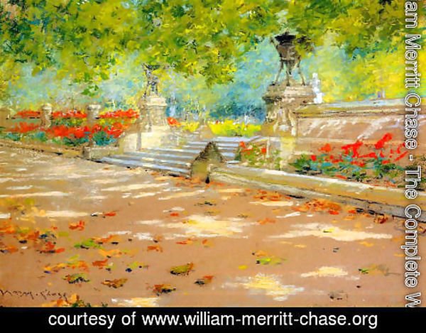 William Merritt Chase - Terrace  Prospect Park