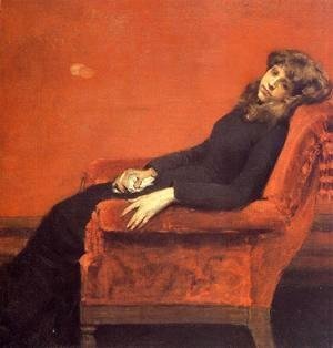 William Merritt Chase - The Young Orphan  Study Of A Young Girl