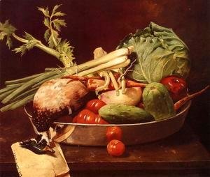 William Merritt Chase - Still Life with Vegetables
