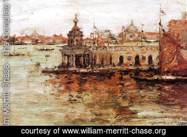 William Merritt Chase - Venice: View of the Navy Arsenal