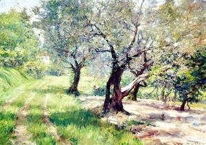 William Merritt Chase - The Olive Grove