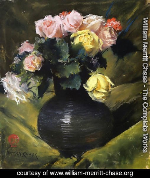 William Merritt Chase - Flowers (or Roses)
