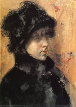 William Merritt Chase - A Portrait Study