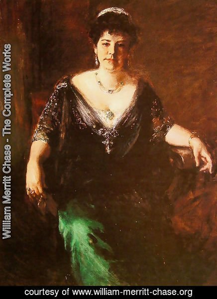 William Merritt Chase - Portrait of Mrs William Merritt Chase