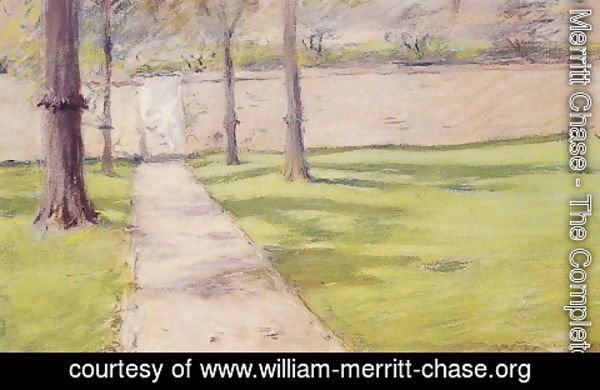 William Merritt Chase - The Garden Wall