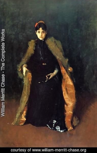 William Merritt Chase - Portrait of Mrs C. (Alice Gerson Chase)