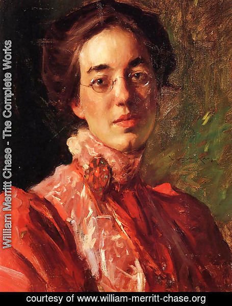 William Merritt Chase - Portrait of Elizabeth (Betsy) Fisher