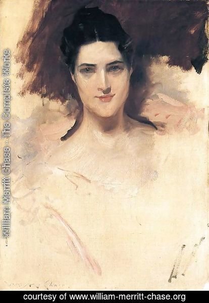 William Merritt Chase - Portrait of Mrs. William Clark