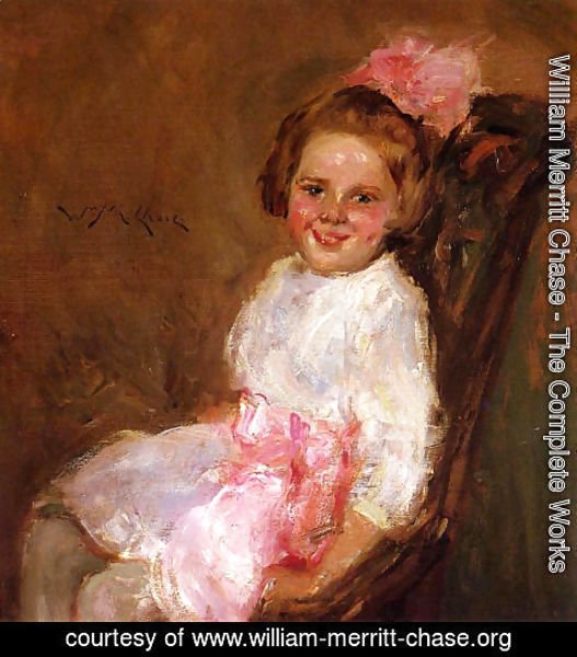 William Merritt Chase - Portrait of Helen, Daughter of the Artist