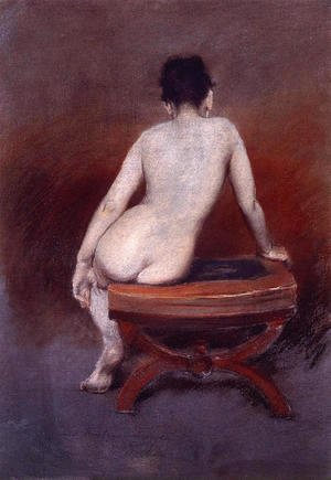William Merritt Chase - Back of a Nude I