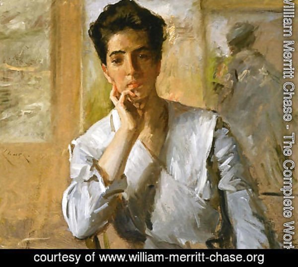 William Merritt Chase - Portrait of Kate Freeman Clark